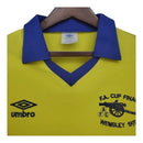 Camisa Retrô Arsenal II 1971/1979 manga longa - Masculina - Amarela com detalhes em azul