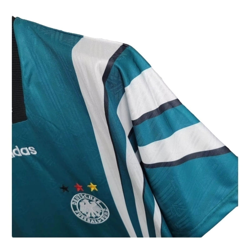 Camisa Retrô Seleção da Alemanha II 1996 - Masculina - Verde com detalhes em branco