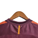 Camisa Retrô Barcelona 2018/2019 - Masculina - Vinho com detalhes em laranja