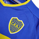 Camisa Retrô Boca Juniors 2003/2004 manga longa - Masculina - Azul com detalhes em amarelo