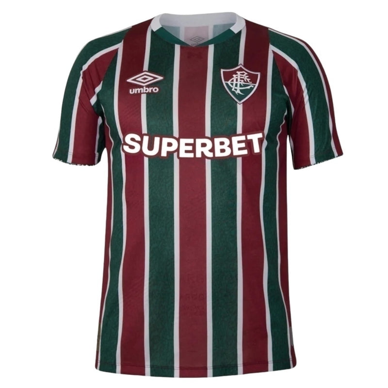Camisa Fluminense I 24/25 - Torcedor Masculina - Tricolor com patrocínio