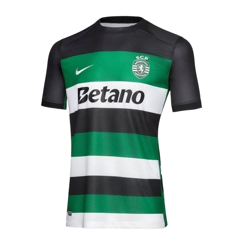 Camisa Sporting Lisboa I 24/25 - Torcedor Masculina - Preta com detalhes em verde e branco