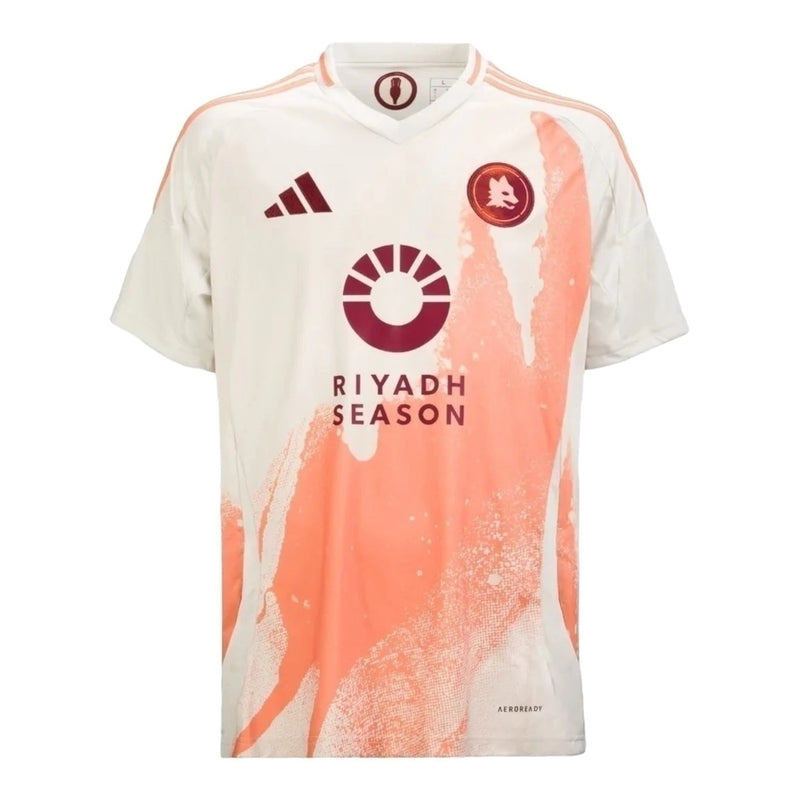 Camisa Roma II 24/25 - Torcedor Masculina - Branca com detalhes em rosa