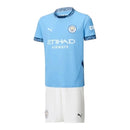 Kit Infantil Manchester City I 24/25 - Azul e branco