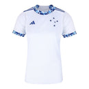 Camisa Cruzeiro II 24/25 - Torcedor Feminina - Branca com detalhes em azul