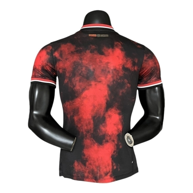 Camisa São Paulo III 24/25 - Jogador  Masculina - Vermelha com detalhes em preto