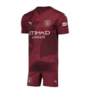 Kit Infantil Manchester City III 24/25  - Vinho