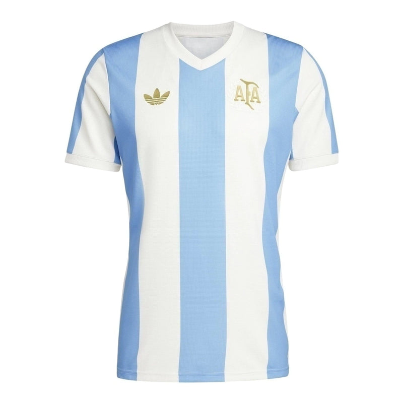 Camisa Aniversário Seleção Argentina 24/25 - Torcedor Masculina - Azul e branco