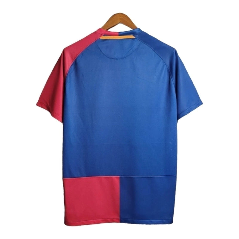 Camisa Retrô Barcelona I 08/09 - Masculina - Vermelha e azul