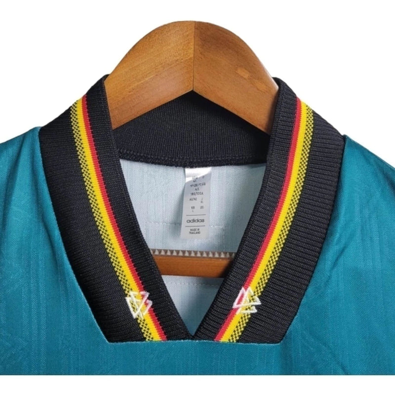 Camisa Retrô Seleção da Alemanha II 1996 - Masculina - Verde com detalhes em branco