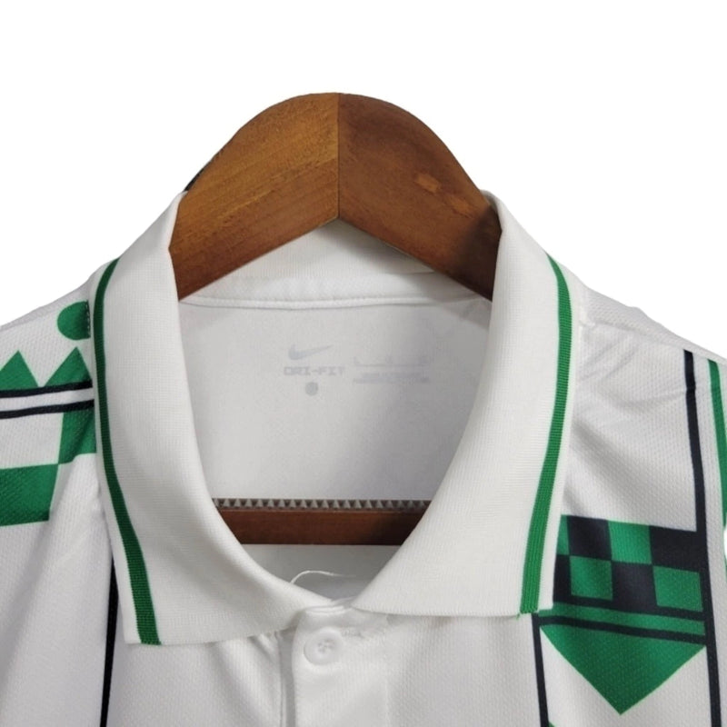 Camisa Nigéria 24/25 - Torcedor Masculina - Branca com detalhes em verde
