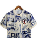 Camisa Japão Edição especial 24/25 - Torcedor Masculina - Branca com detalhes em azul