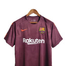 Camisa Retrô Barcelona 2018/2019 - Masculina - Vinho com detalhes em laranja
