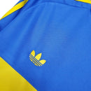 Camisa Retrô Boca Juniors I 1981 manga longa - Masculina - Azul com detalhes em amarelo