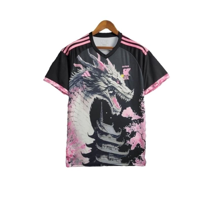Camisa Japão Edição especial 24/25 - Torcedor Masculina - Preta com detalhes em rosa