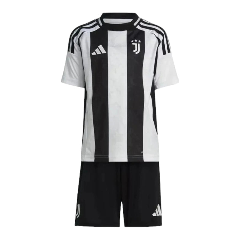 Kit Infantil Juventus I 24/25 - Branco e preto