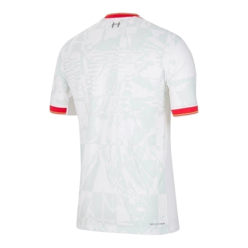 Camisa Liverpool III 24/25 - Torcedor Masculina - Branca com detalhes em vermelho e cinza