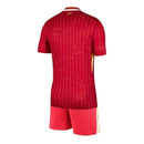Kit Infantil Liverpool I 24/25 - Vermelho com detalhes em amarelo