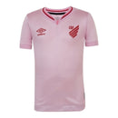Camisa Athletico Paranaense Outubro Rosa 24/25 - Torcedor Feminina - Rosa com detalhes em vermelho
