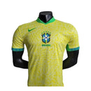 Camisa Seleção Brasileira I 24/25 - Jogador Masculina - Amarela com detalhes em verde