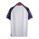 Camisa Retrô Manchester City II 97/98 - Masculina - Branca com detalhes em azul e vinho