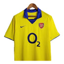 Camisa Retrô Arsenal II 2003/2004 - Masculina - Amarela com detalhes em azul