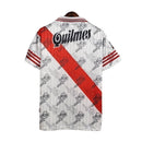 Camisa Retrô River Plate I 1995/1996 - Masculina - Branca com detalhes em vermelho e preto