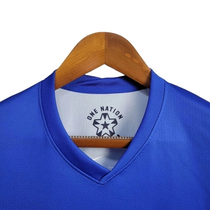 Camisa Seleção Estados Unidos 2024/25 Away - Azul com detalhes em vermelho e branco