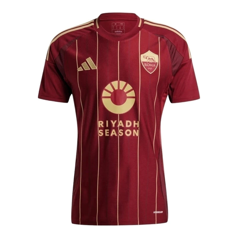 Camisa Roma I 24/25 - Torcedor Masculina - Vermelho com detalhes em dourado
