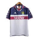 Camisa Retrô Manchester City II 97/98 - Masculina - Branca com detalhes em azul e vinho