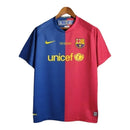 Camisa Retrô Barcelona I 08/09 - Masculina - Vermelha e azul