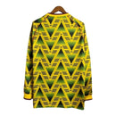 Camisa Retrô Arsenal II 1991/1993 manga longa - Masculina - Amarela com detalhes em verde e vermelho