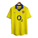 Camisa Retrô Arsenal II 2003/2004 - Masculina - Amarela com detalhes em azul