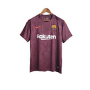Camisa Retrô Barcelona 2018/2019 - Masculina - Vinho com detalhes em laranja