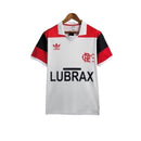 Camisa Retrô Flamengo II 1986 - Masculina - Branca com detalhes em vermelho