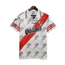 Camisa Retrô River Plate I 1995/1996 - Masculina - Branca com detalhes em vermelho e preto