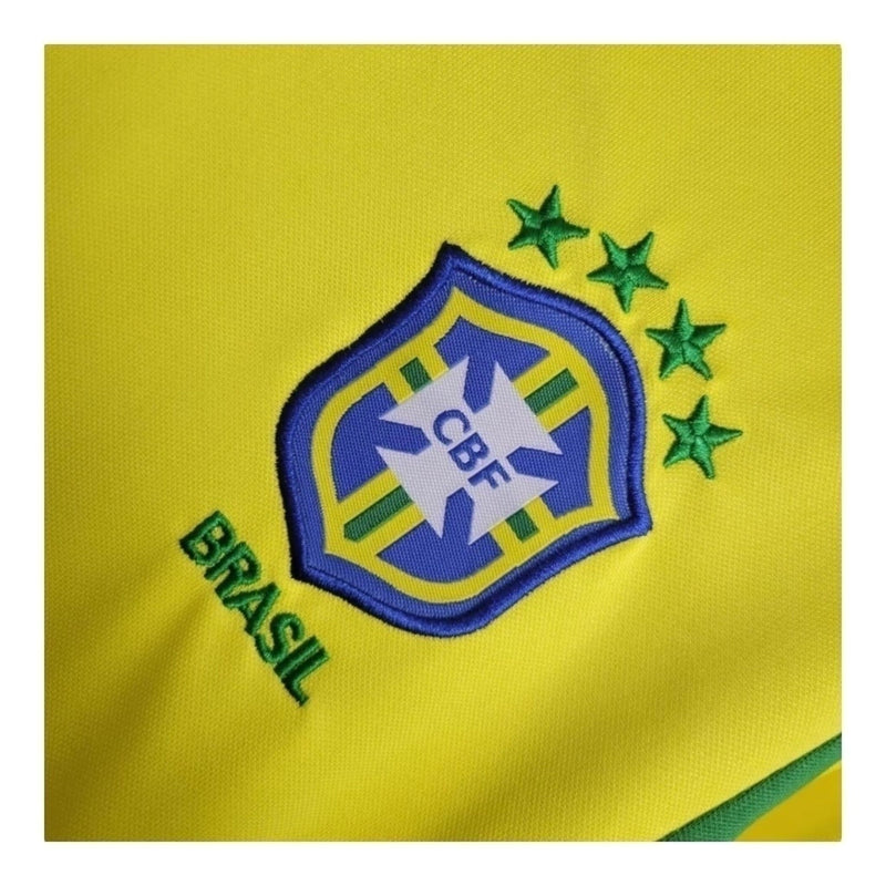 Kit Infantil Brasil Retrô 2002 - Amarelo com detalhes em verde