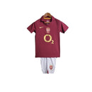 Kit Infantil Retrô Arsenal I 2005/2006  - Vinho com detalhes em amarelo