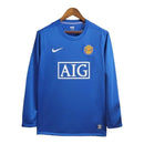 Camisa Retrô Manchester United II 2008/2009 manga longa - Torcedor Masculina - Azul