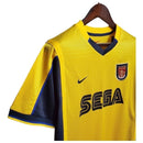 Camisa Retrô Arsenal II 99/00 - Masculina - Amarela com detalhes em azul