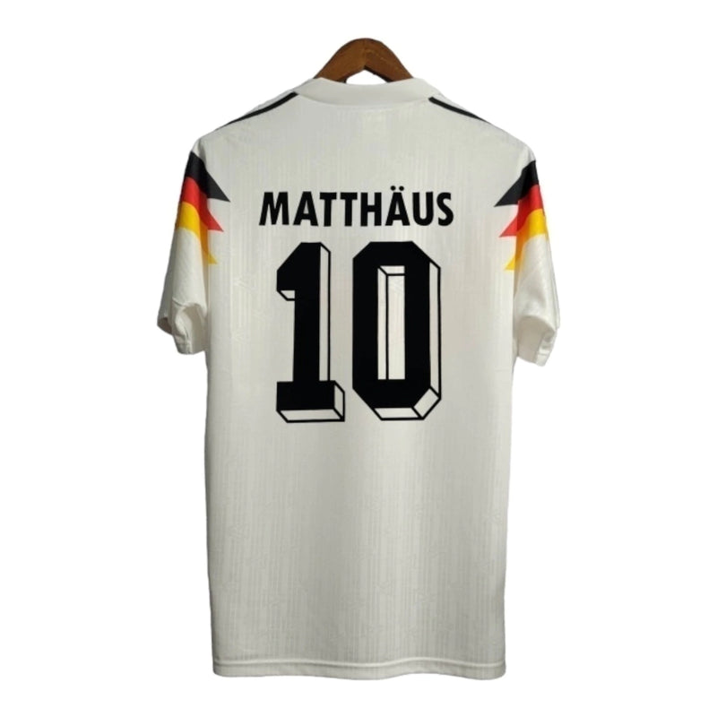 Camisa Retrô Seleção da Alemanha I 1990 - Torcedor - Branca