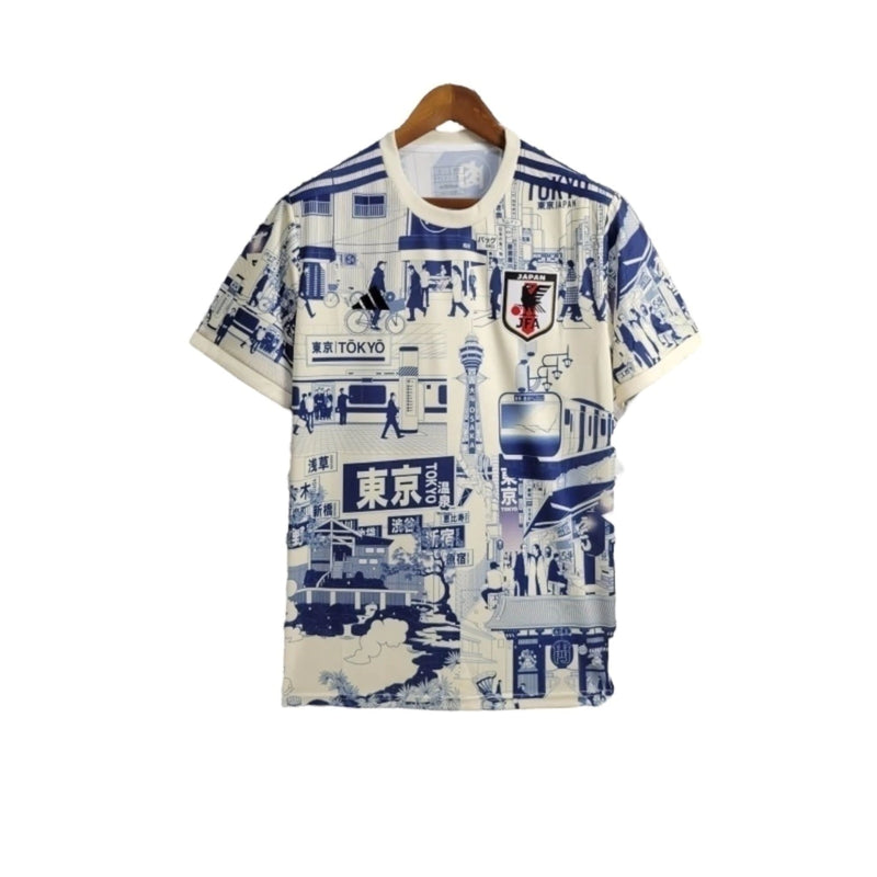 Camisa Japão Edição especial 24/25 - Torcedor Masculina - Branca com detalhes em azul