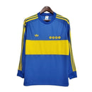 Camisa Retrô Boca Juniors I 1981 manga longa - Masculina - Azul com detalhes em amarelo