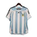 Camisa Retrô Seleção da Argentina I 2006 - Torcedor - Azul com detalhes em branco e preto