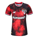 Camisa São Paulo III 24/25 - Torcedor Feminina - Vermelha e preta