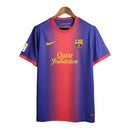 Camisa Retrô FC Barcelona I 12/13 - Masculina - Azul com detalhes em vermelho