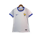 Camisa Seleção da França II 24/25 - Torcedor Feminina - Branca com detalhes em azul e vermelho