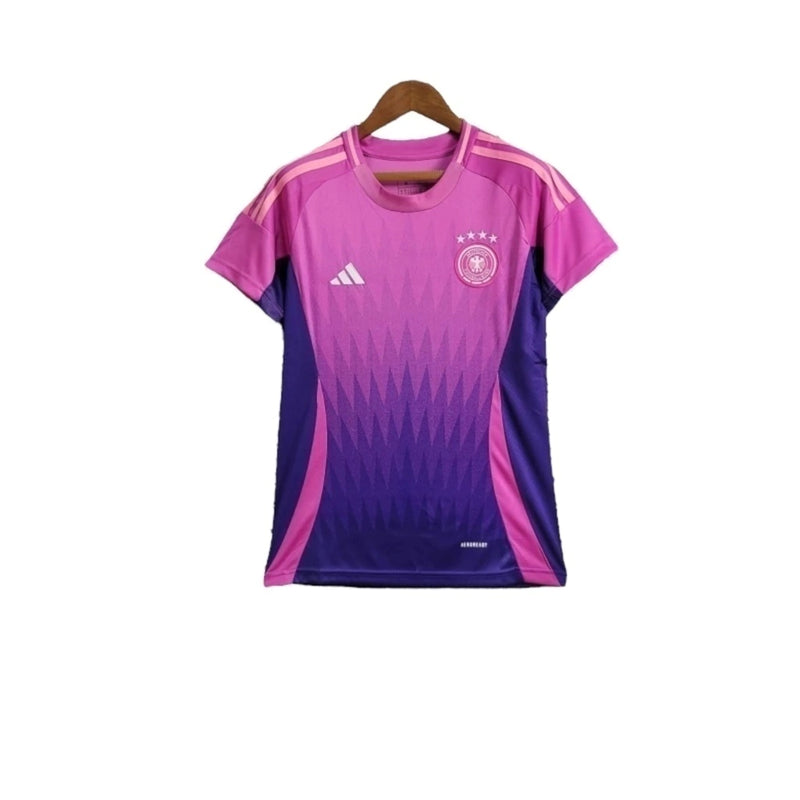 Camisa Seleção da Alemanha II 24/25 - Torcedor Feminina - Rosa com detalhes em roxo