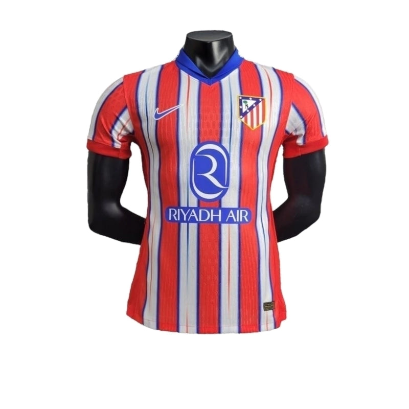 Camisa Atlético de Madrid I 24/25 - Jogador Masculina - Vermelha com detalhes em branco e azul