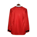 Camisa Retrô Manchester United I 1999/2000 manga longa - Masculina - Vermelha com detalhes em branco